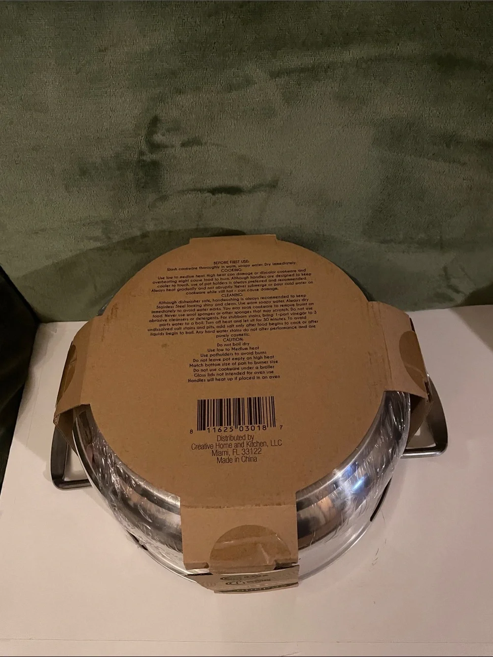 8QT Stainless Steel Stock Pot - Silver